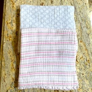 (2) Aden + Anais Receiving Blankets / Swaddles